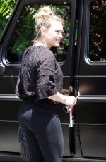 HILARY DUFF Out and About in Studio City 05/29/2019
