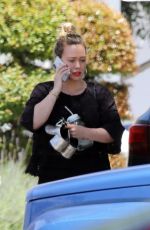 HILARY DUFF Out and About in Studio City 05/29/2019