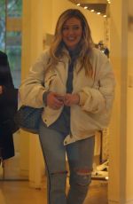 HILARY DUFF Out Shopping in New York 04/30/2019