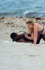 ISKRA LAWRENCE in Bikini on the Beach in Miami 05/11/2019