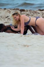 ISKRA LAWRENCE in Bikini on the Beach in Miami 05/11/2019