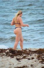 ISKRA LAWRENCE in Bikini on the Beach in Miami 05/11/2019