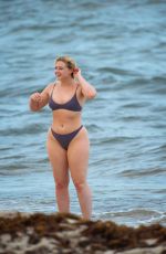 ISKRA LAWRENCE in Bikini on the Beach in Miami 05/11/2019