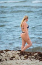 ISKRA LAWRENCE in Bikini on the Beach in Miami 05/11/2019