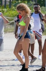 JASMINE SANDERS in Bikini at a Beach in Miami 05/09/2019