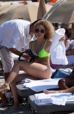 JASMINE SANDERS in Bikini at a Beach in Miami 05/09/2019