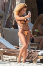 JENA FRUMES and JILLY ANAIS in Bikinis at a Beach in Tulum 05/01/2019