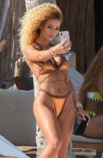 JENA FRUMES and JILLY ANAIS in Bikinis at a Beach in Tulum 05/01/2019