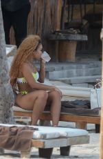 JENA FRUMES and JILLY ANAIS in Bikinis at a Beach in Tulum 05/01/2019