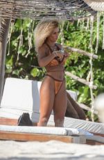 JENA FRUMES and JILLY ANAIS in Bikinis at a Beach in Tulum 05/01/2019