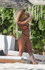 JENA FRUMES and JILLY ANAIS in Bikinis at a Beach in Tulum 05/01/2019