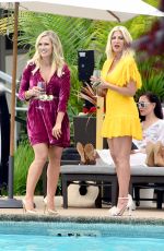 JENNIE GARTH and TORI SPELLING on the Set of Beverly Hills 90210 in Vancouver 05/29/2019