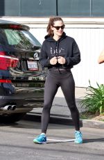 JENNIFER GARNER Leaves a Gym in Brentwood 05/11/2019