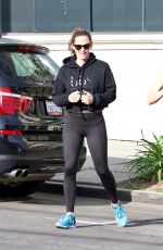 JENNIFER GARNER Leaves a Gym in Brentwood 05/11/2019
