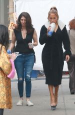 JENNIFER LOPEZ, CONSTANCE WU and KEKE PALMER on the Set of Hustlers in New York 05/02/2019