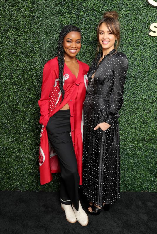 JESSICA ALBA and GABRIELLE UNION at Sony Pictures Television