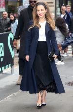 JESSICA ALBA Arrives at AOL Build in New York 05/14/2019