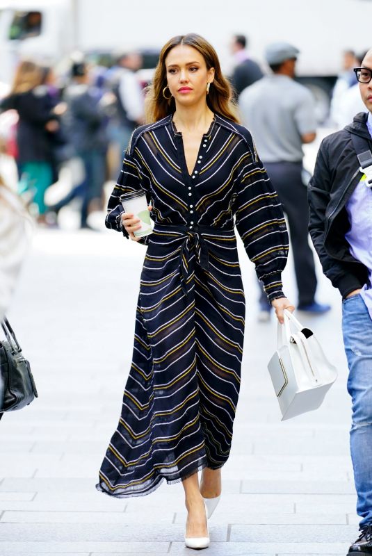 JESSICA ALBA Out and About in New York 05/15/2019