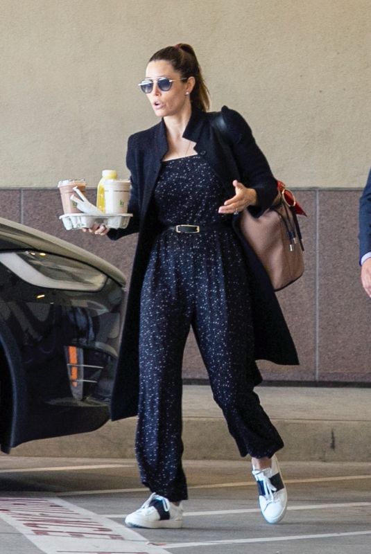 JESSICA BIEL Arrives at Children