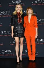 JESSICA CHASTAIN and SOPHIE TURNER at X-men Dark Phoenix Press Conference in Mexico 05/15/2019