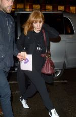 JESSICA CHASTAIN Arrives at Her Hotel in London 05/24/2019