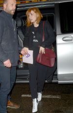 JESSICA CHASTAIN Arrives at Her Hotel in London 05/24/2019