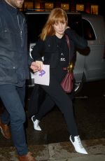 JESSICA CHASTAIN Arrives at Her Hotel in London 05/24/2019