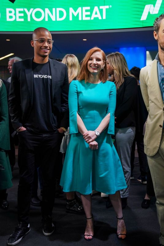 JESSICA CHASTAIN at Nasdaq Marketsite in New York 05/02/2019