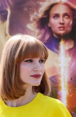 JESSICA CHASTAIN at X-Men: Dark Phoenix Photocall in Moscow 05/20/2019