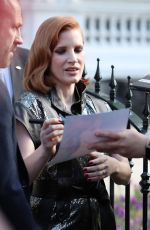 JESSICA CHASTAIN Leaves Her Hotel in London 05/23/2019