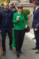 JESSICA CHASTAIN Out and About in London 05/24/2019
