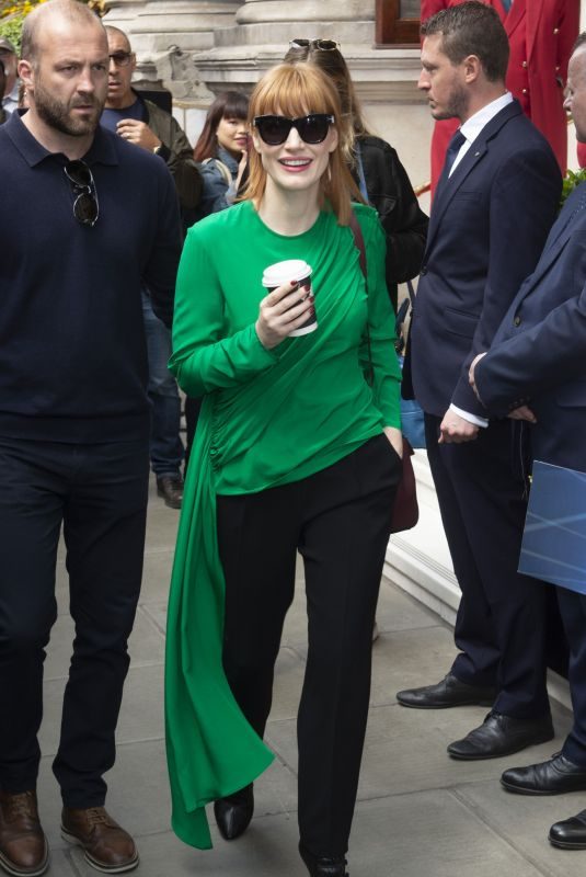 JESSICA CHASTAIN Out and About in London 05/24/2019