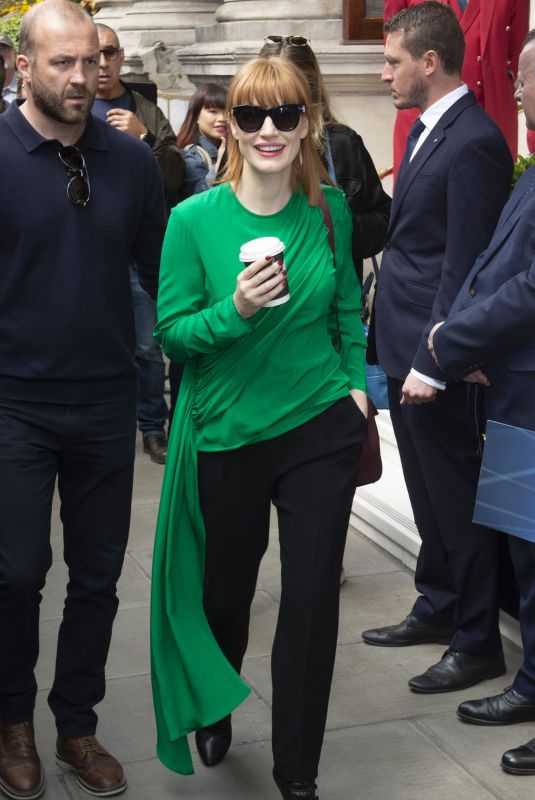 JESSICA CHASTAIN Out and About in London 05/24/2019