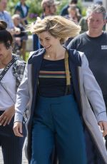 JODIE WHITTAKER on the Set of Dr Who in Gloucester 05/23/2019