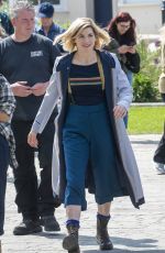 JODIE WHITTAKER on the Set of Dr Who in Gloucester 05/23/2019