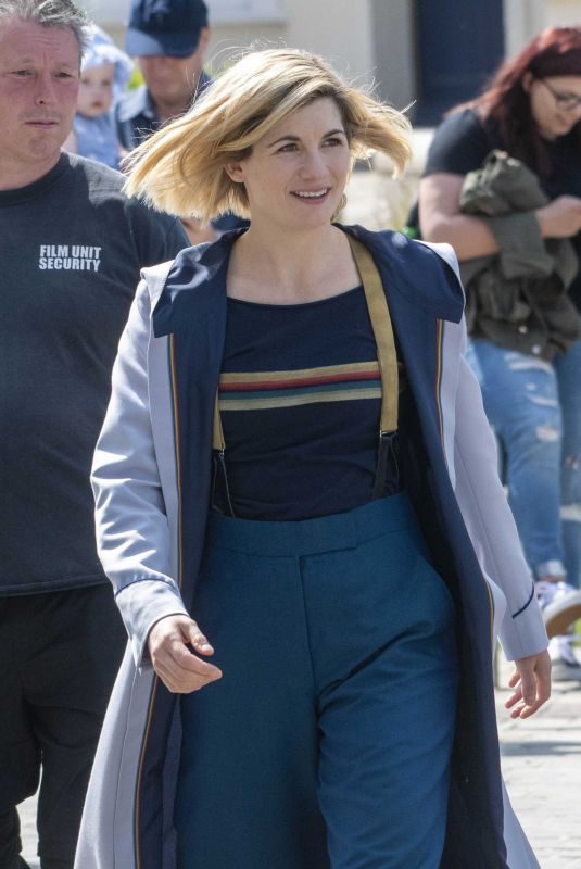 JODIE WHITTAKER on the Set of Dr Who in Gloucester 05/23/2019