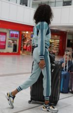 JOURDAN DUNN Arrives at Airport in Nice 05/26/2019