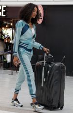 JOURDAN DUNN Arrives at Airport in Nice 05/26/2019