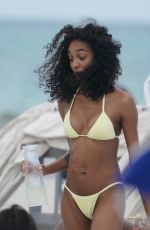 JOURDAN DUNN in Bikini at a Beach in Miami 05/12/2019
