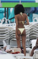 JOURDAN DUNN in Bikini at a Beach in Miami 05/12/2019
