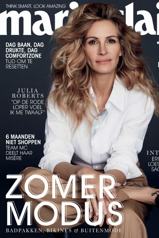 JULIA ROBERTS in Marie Claire Magazine, Netherlands June 2019