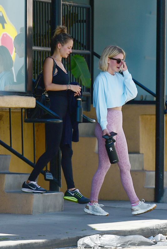 JULIANNE HOUGH and NICOLE RICHIE Leaves a Gym in Los Angeles 05/22/2019