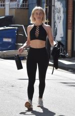 JULIANNE HOUGH in Tights Leaves a Gym in Studio City 05/29/2019