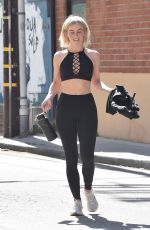JULIANNE HOUGH in Tights Leaves a Gym in Studio City 05/29/2019