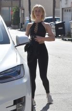 JULIANNE HOUGH in Tights Leaves a Gym in Studio City 05/29/2019