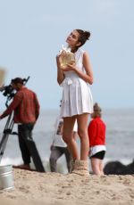 KAIA GERBER at a Photoshoot for Marc Jacobs Daisy Perfume in Malibu 05/08/2019