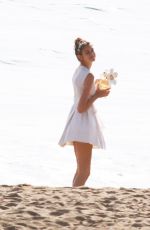 KAIA GERBER at a Photoshoot for Marc Jacobs Daisy Perfume in Malibu 05/08/2019