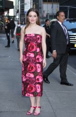 KAITLYN DEVER Arrives at Late Show with Stephen Colbert in New York 05/22/2019