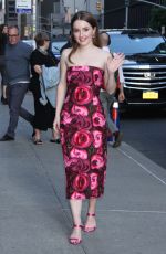 KAITLYN DEVER Arrives at Late Show with Stephen Colbert in New York 05/22/2019