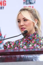 KALEY CUOCO at The Big Bang Theory Handprint Ceremony in Hollywood 05/01/2019